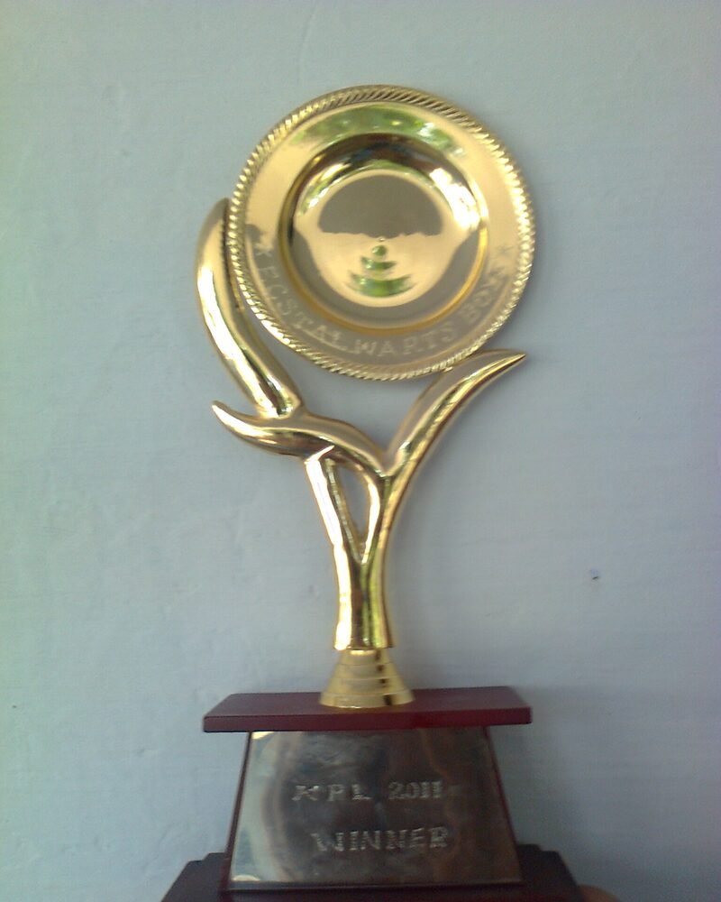 Golden trophy