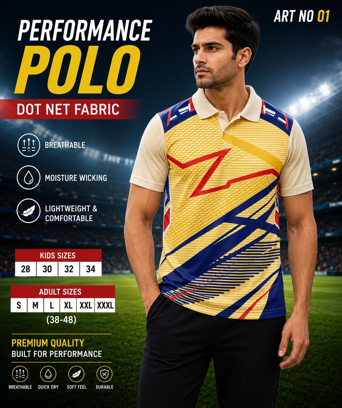 Performance polo t-shirt 01