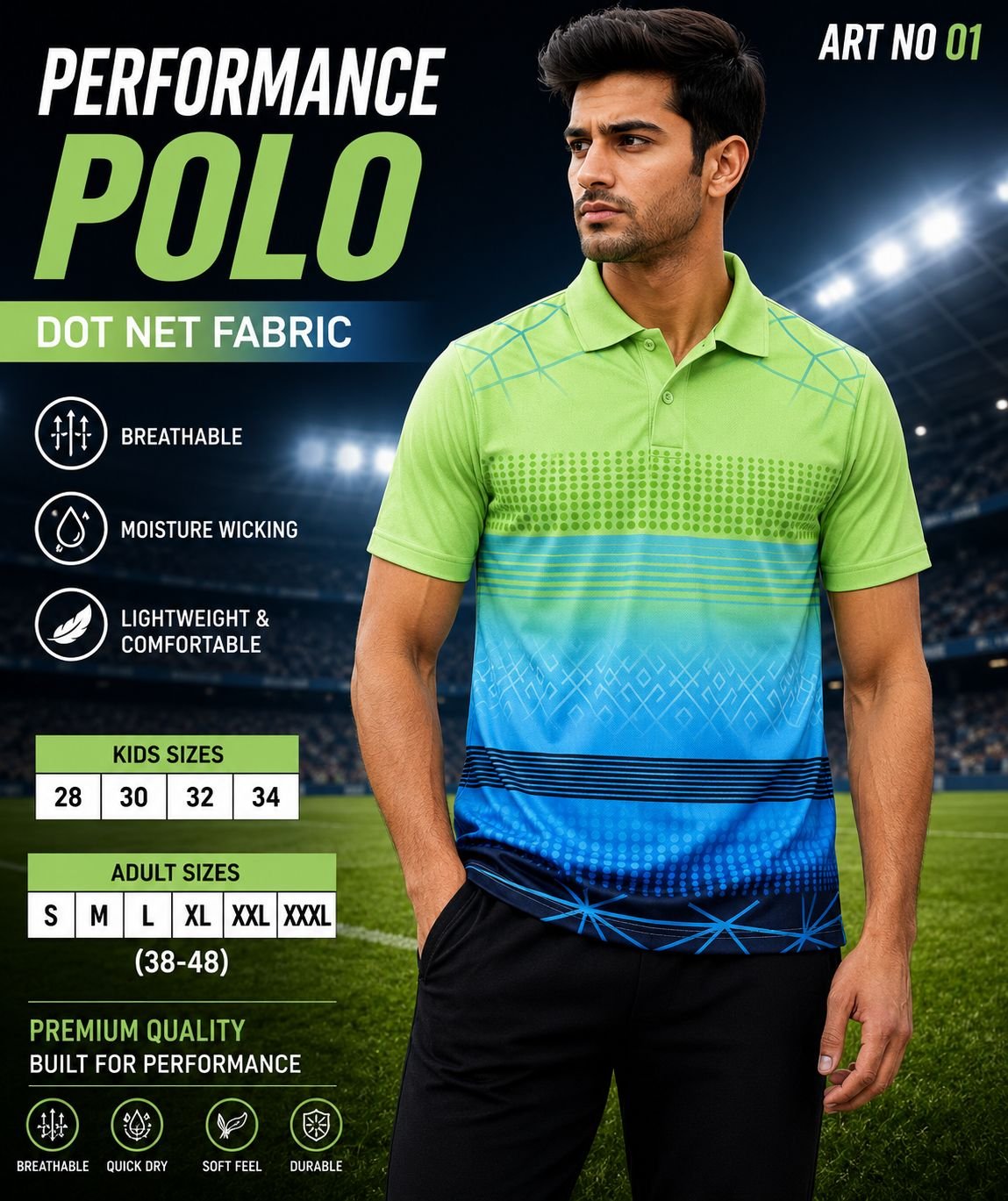Performance polo t-shirt 02